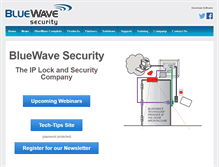 Tablet Screenshot of bluewavesecurity.com